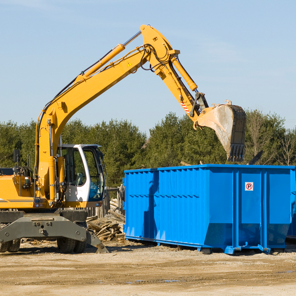 are there any restrictions on where a residential dumpster can be placed in Madrid